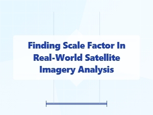 Applying Scale Factors in Satellite Imagery Analysis